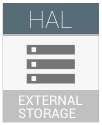 Icono de HAL de almacenamiento externo de Android