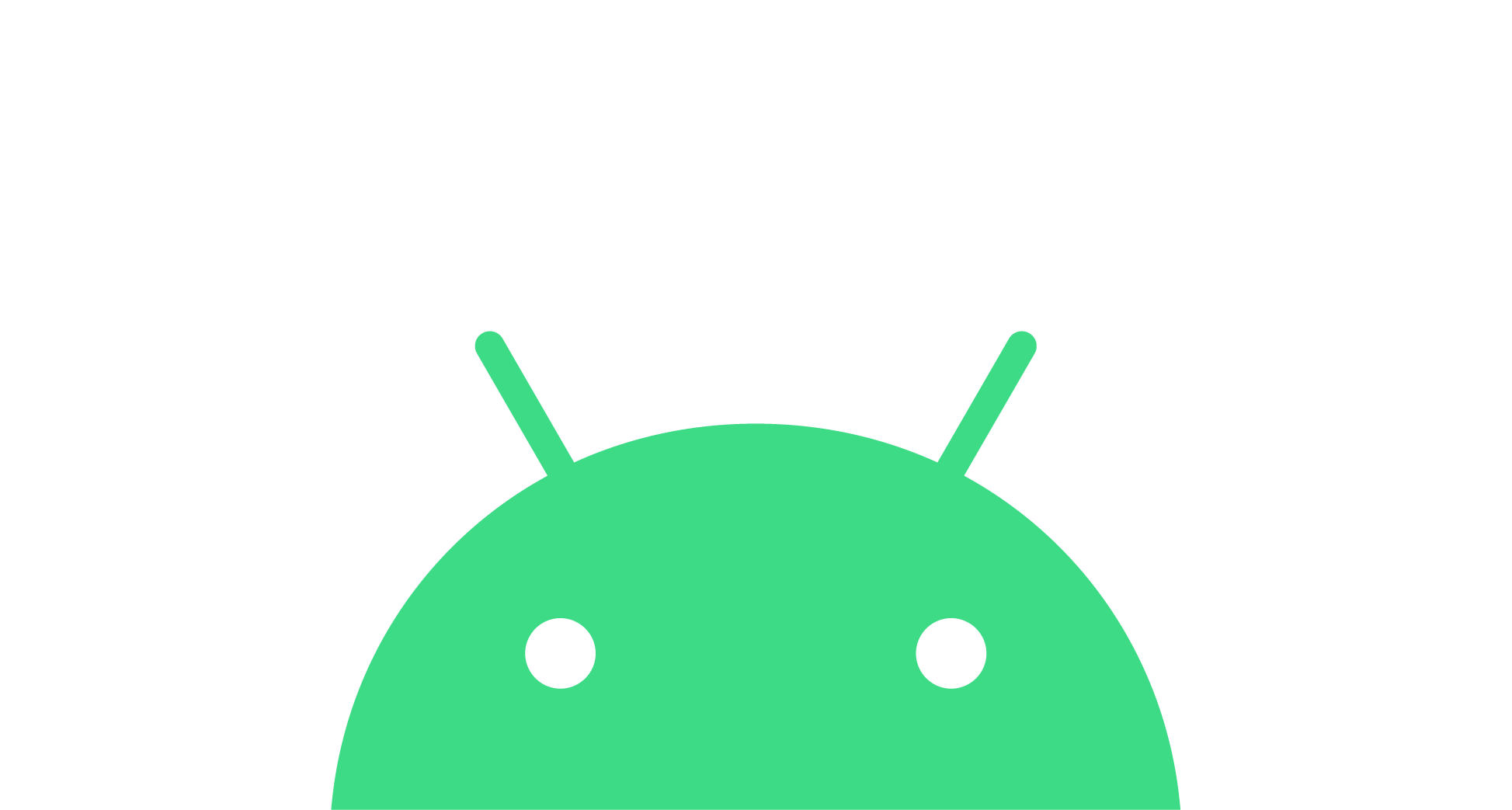 Maskot och logotyp för Android