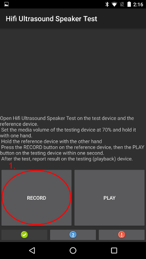 揚聲器步驟 2,參考設備