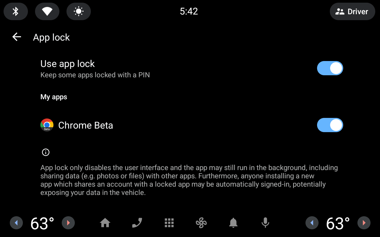 Setelan
Kunci Aplikasi