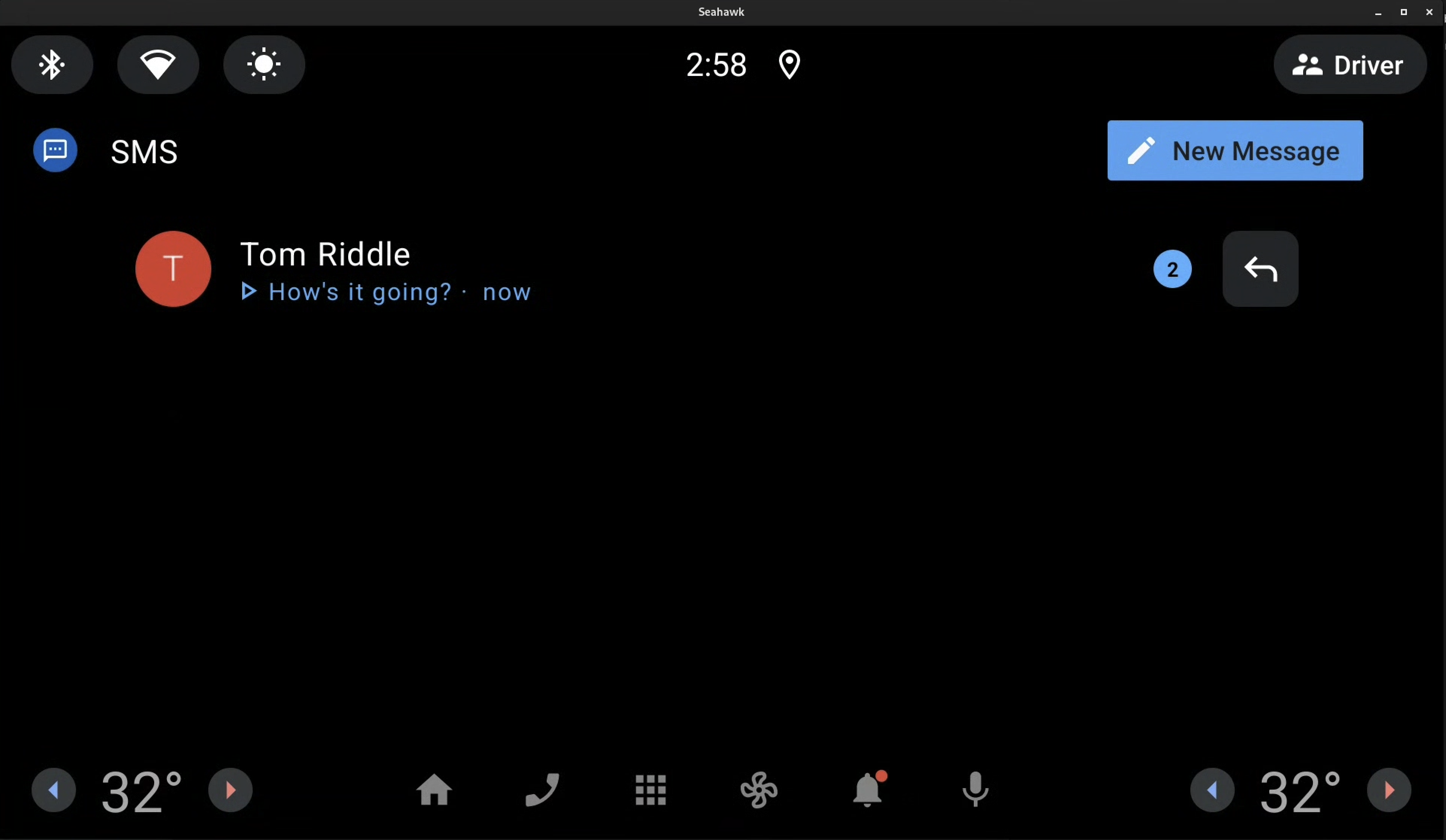 لم يتم اختيار أي مستلِم