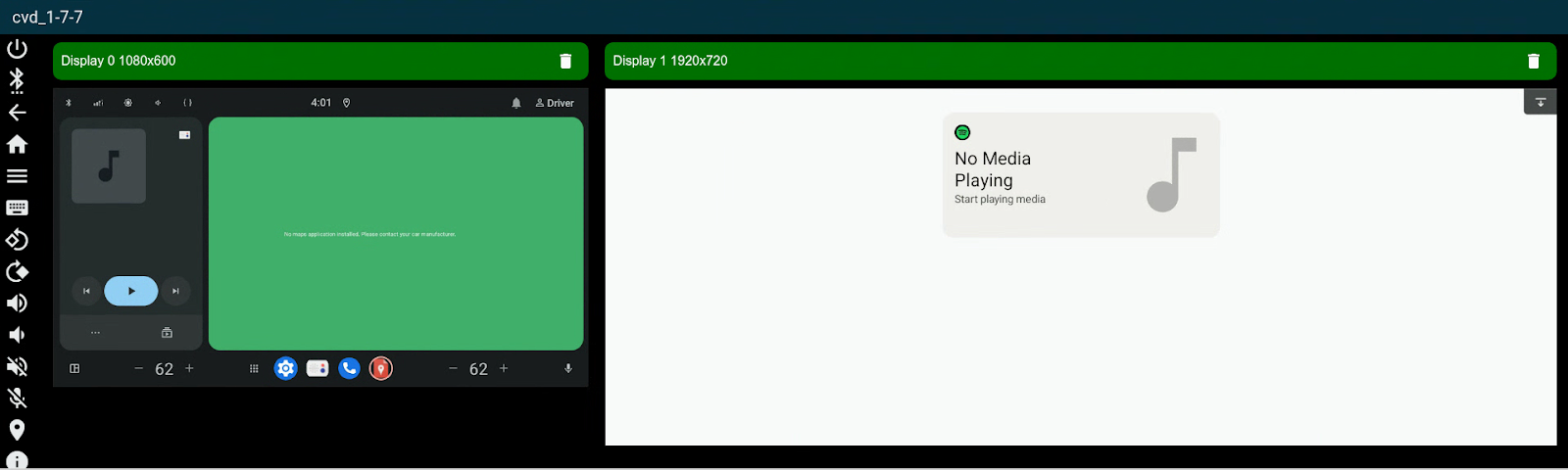 DriverUI na VM SDV-IVI