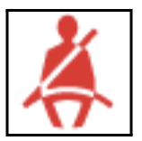 Safety-relevant information for the no-seatbelt telltale
