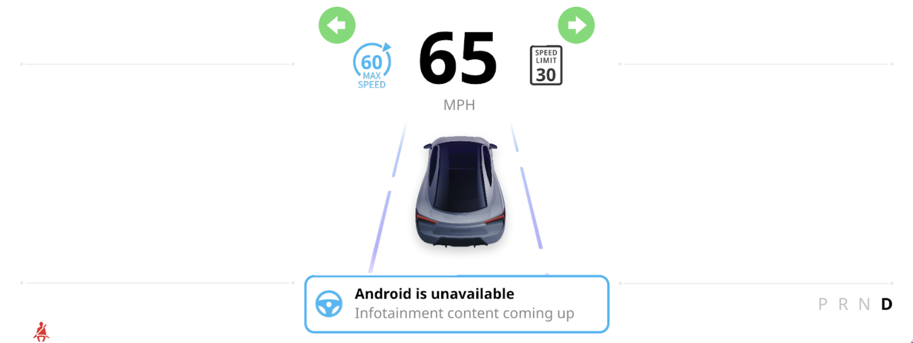 Test e verifica dell'interfaccia utente per l'indicatore