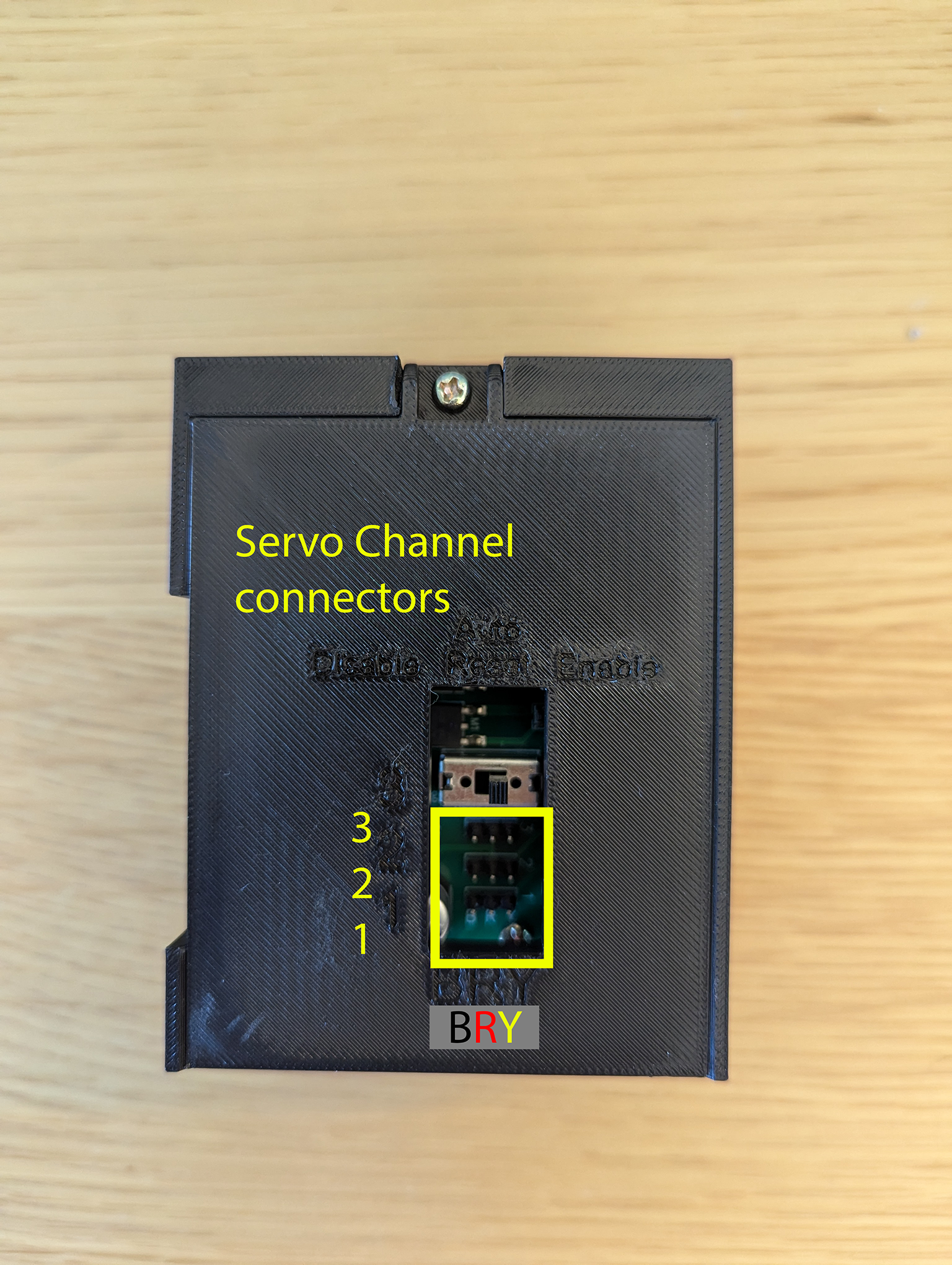 Vị trí kết nối kênh Servo