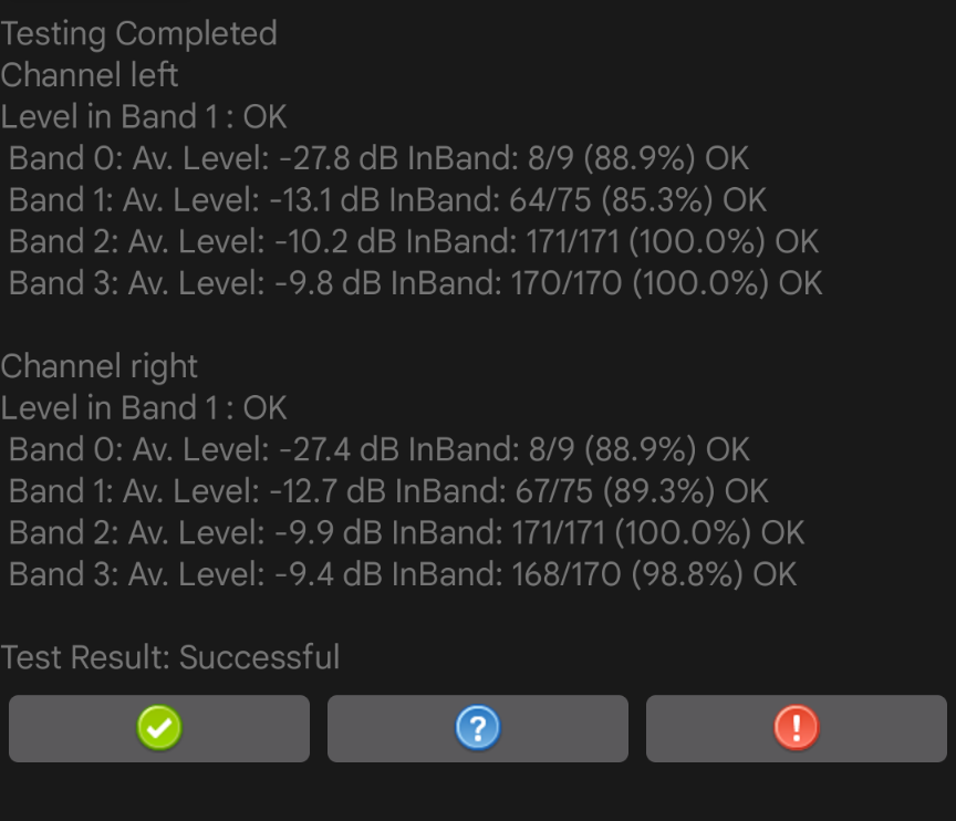 testing complete