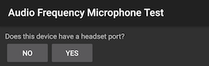 Audio-Mikrofontest