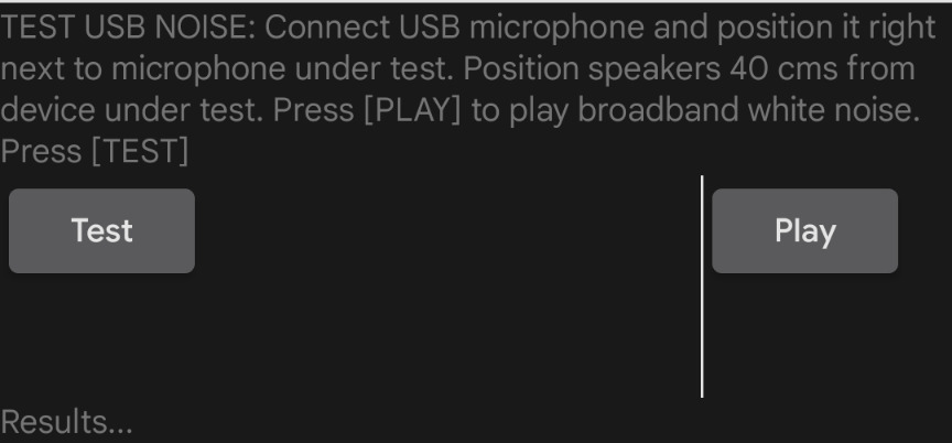test usb noise