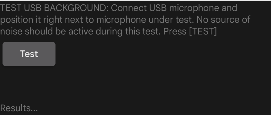 Running test