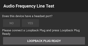 Loopback-Stecker bereit