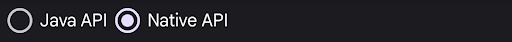 Selección de la API de Audio