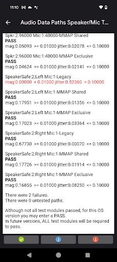 Ruta de datos de audio del micrófono de la bocina completada