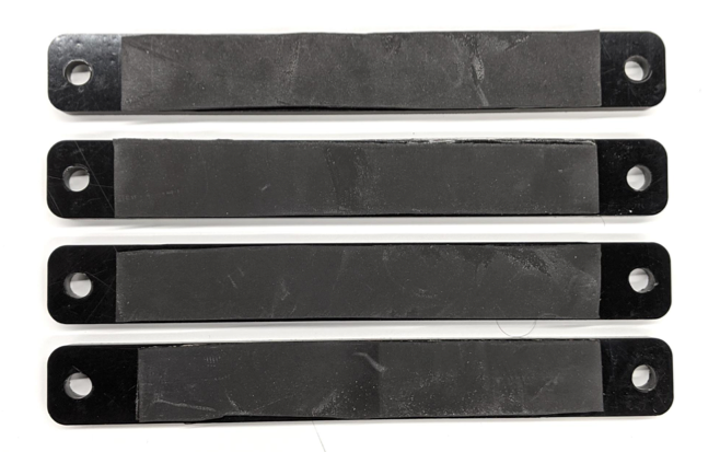 Penjepit dengan lembaran neoprena