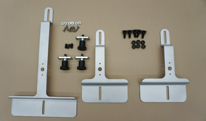 टैबलेट और फ़ोन माउंट के पुर्ज़े
