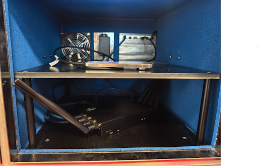 DUT và AP trong hộp chắn