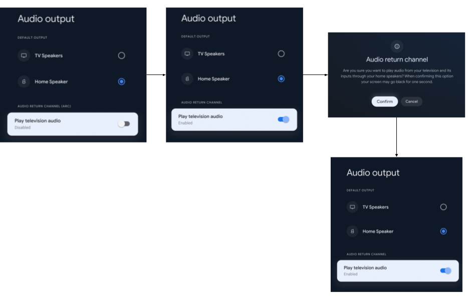 DSM সক্ষম করতে UI dsm_ui_enable_arc