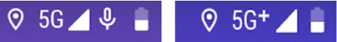 Icônes 5G NSA