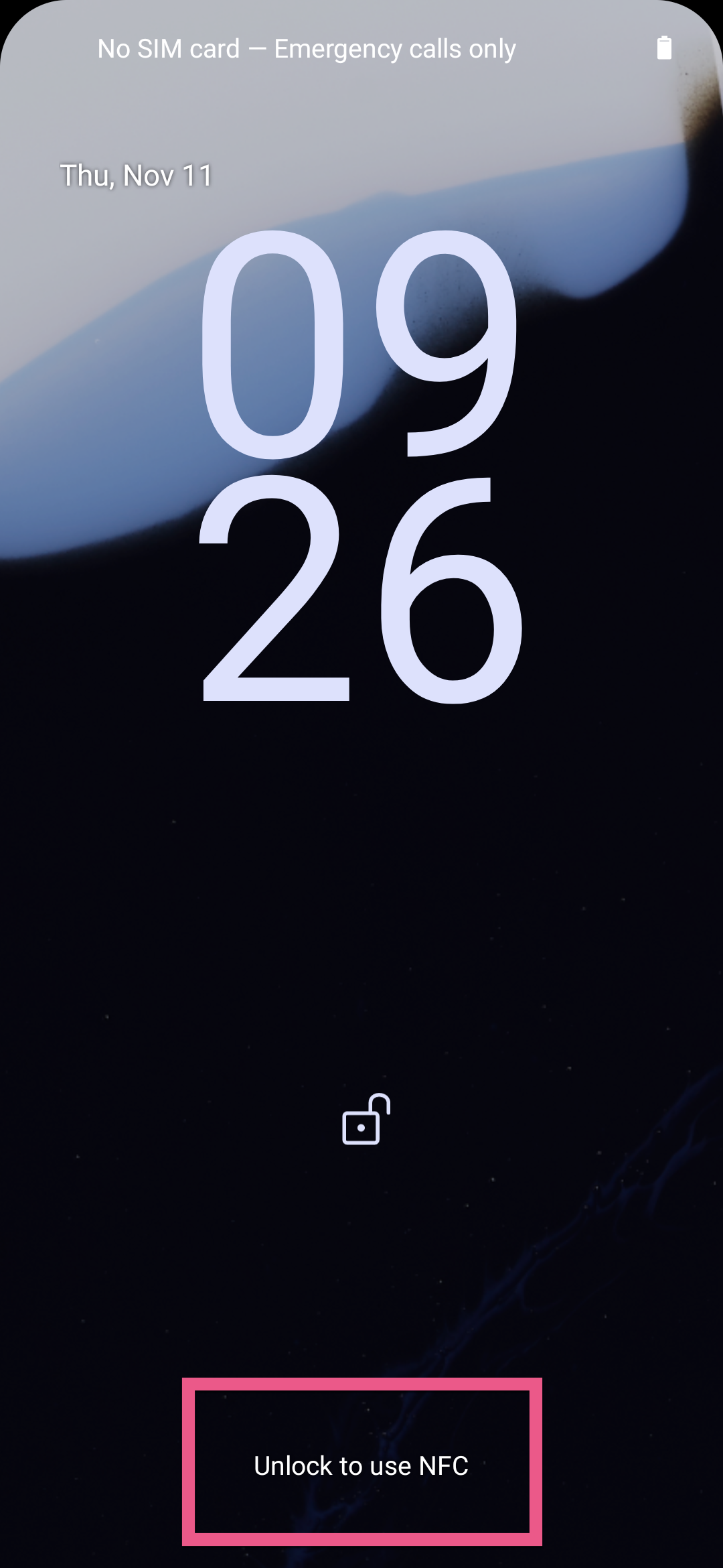Notificação da NFC segura