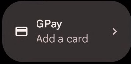 مثال على المربع الموجود في الظل والذي يعرض تطبيق الدفع عبر NFC الافتراضي