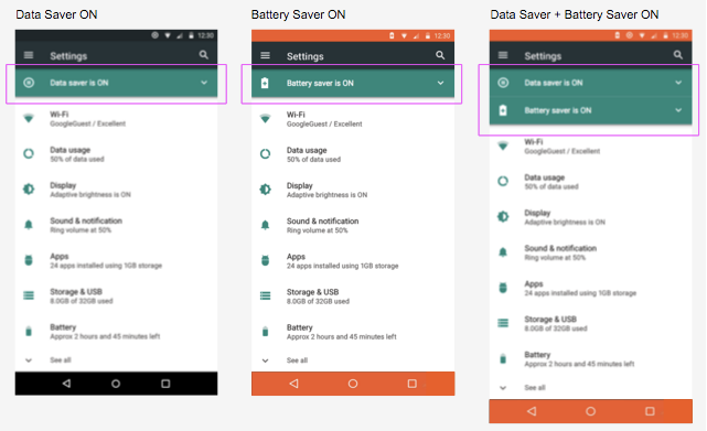 Data Saver mode: Chế độ tiết kiệm dữ liệu là một tính năng tuyệt vời trên điện thoại của bạn giúp tiết kiệm dữ liệu từ gói cước của bạn và kéo dài thời gian sử dụng bộ nhớ lưu trữ. Với chế độ này, bạn có thể giảm thiểu chi phí liên quan đến việc sử dụng hoặc truy cập internet và bạn có thể truy cập các trang web yêu thích mà không lo tốn tiền.