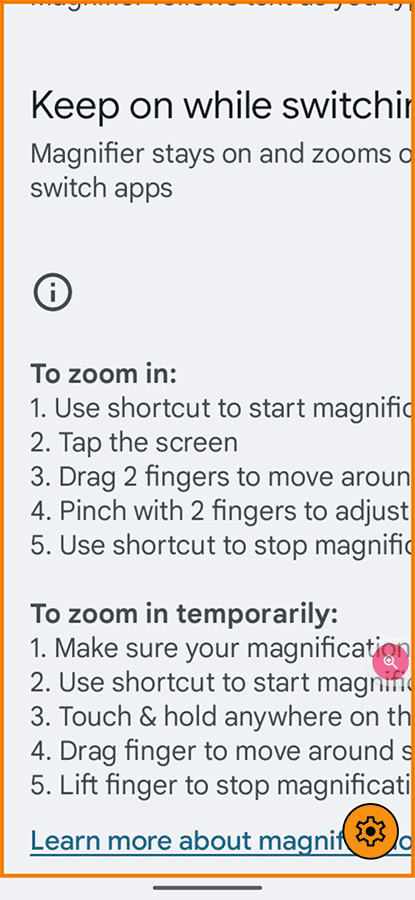 Animação quando há uma mudança de ampliação
