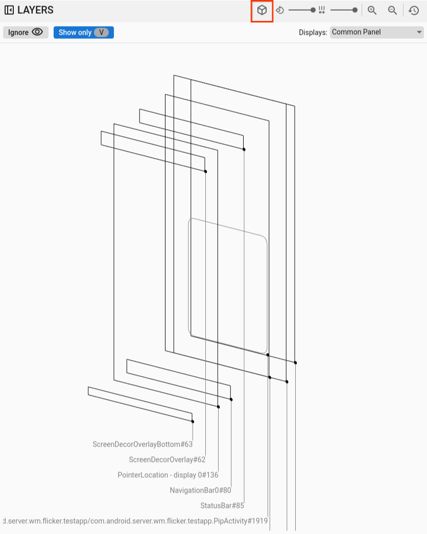 Rechteckiger Wireframe