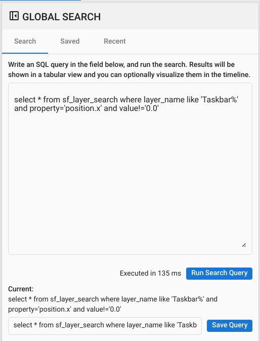 [Search] ビューアの左側のパネル