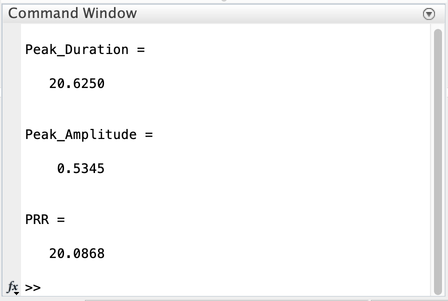 หน้าต่างคำสั่ง MATLAB 1