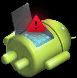 gambar yang ditampilkan selama error OTA