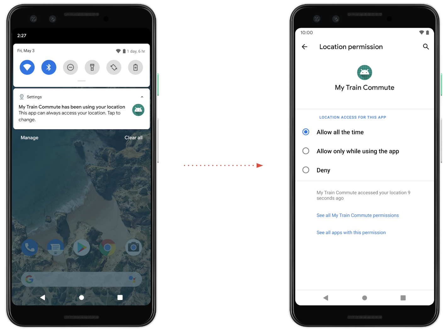 Android apps that want background location data will need Google