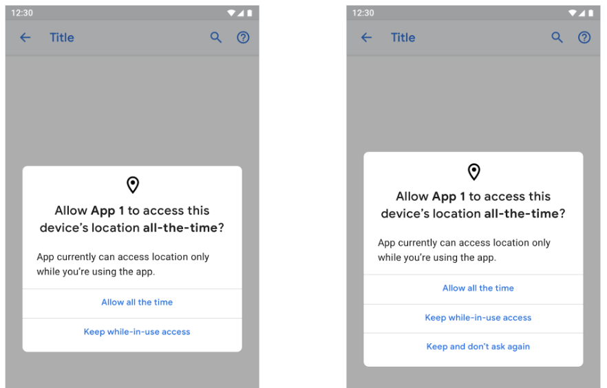 Tristate Location Permissions | Android Open Source Project