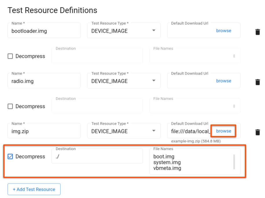 موارد اختبار الإجراءات