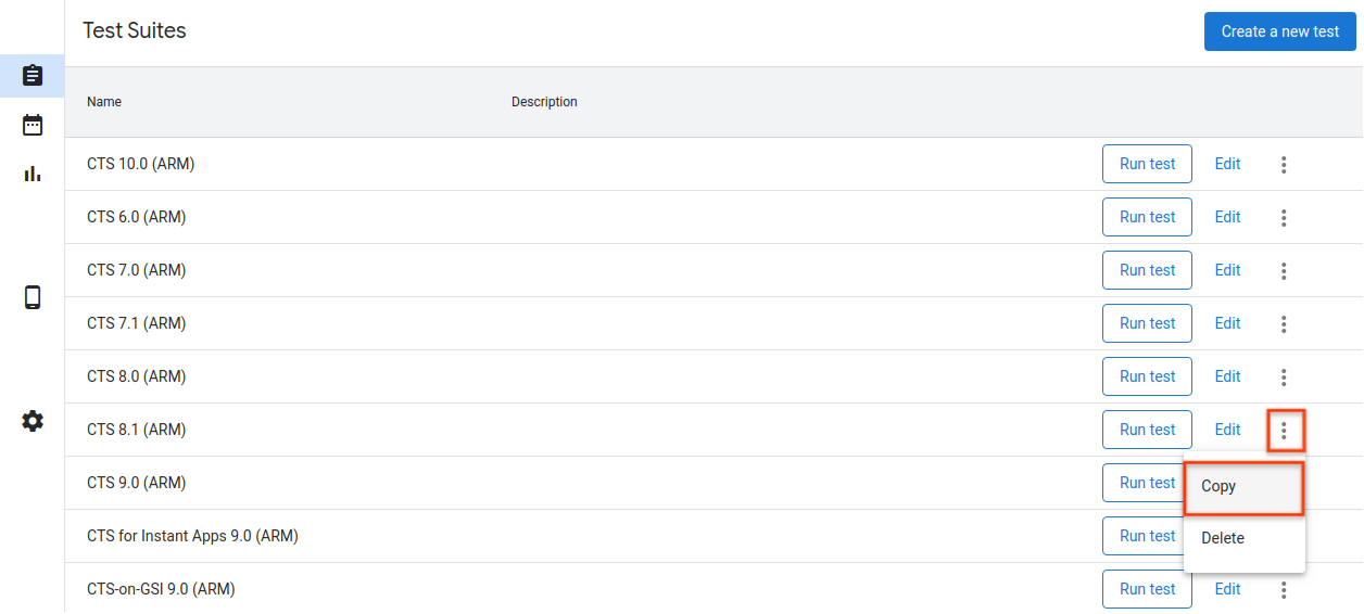 Cómo copiar una prueba