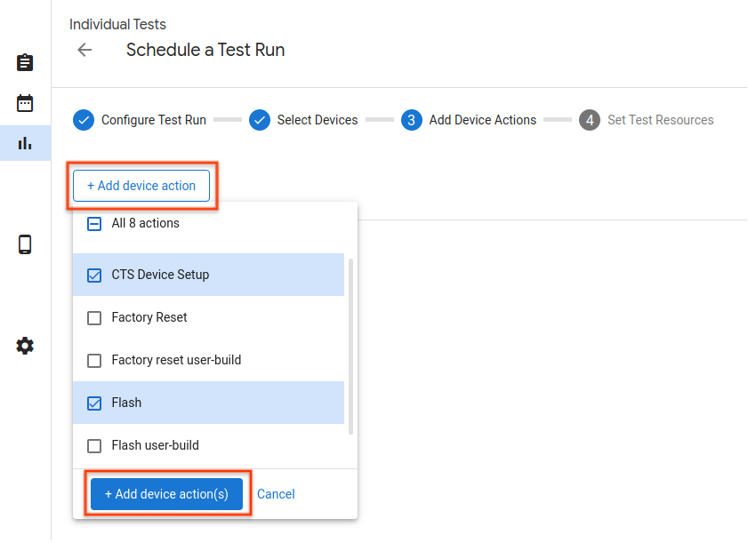 Device Actions