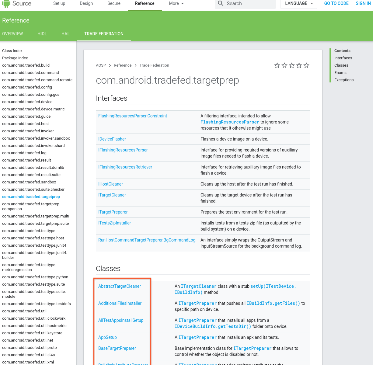 Liste der Zielbearbeiter